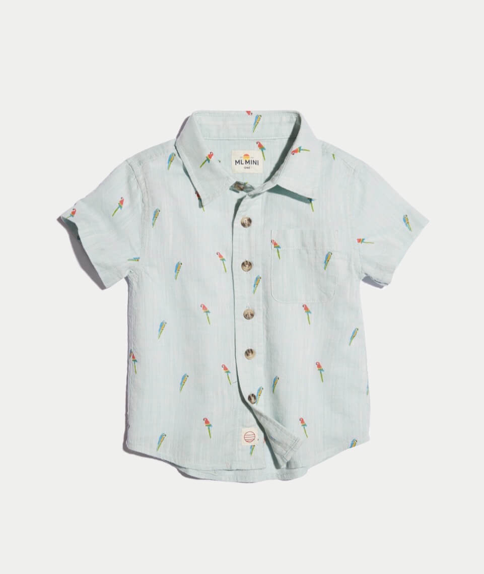 Mini Parrot Button Down