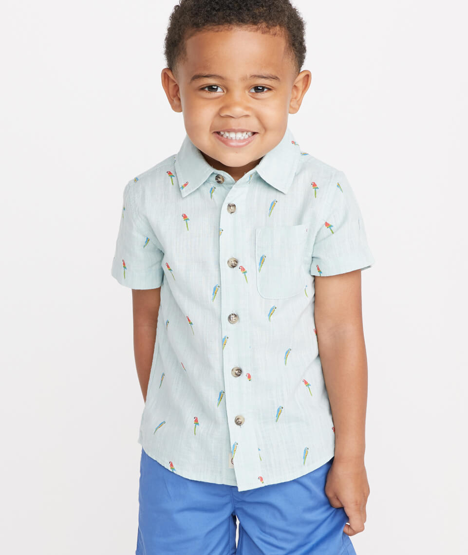 Mini Parrot Button Down