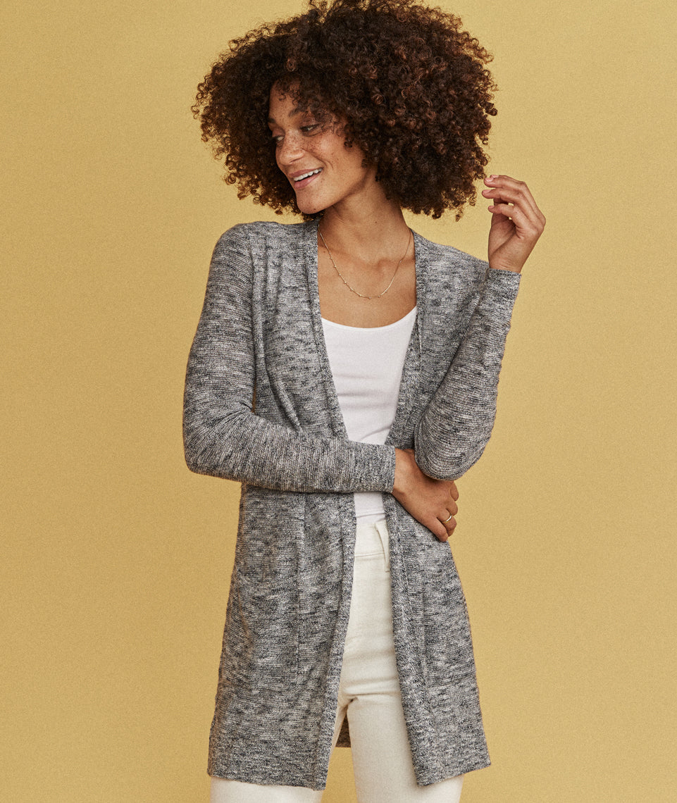 Nantucket Cardigan Oatmeal Heather