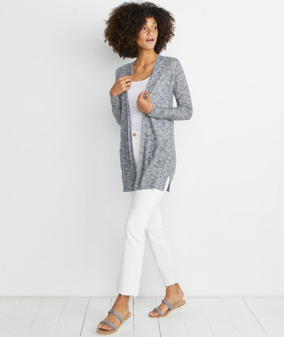 Nantucket Cardigan Oatmeal Heather