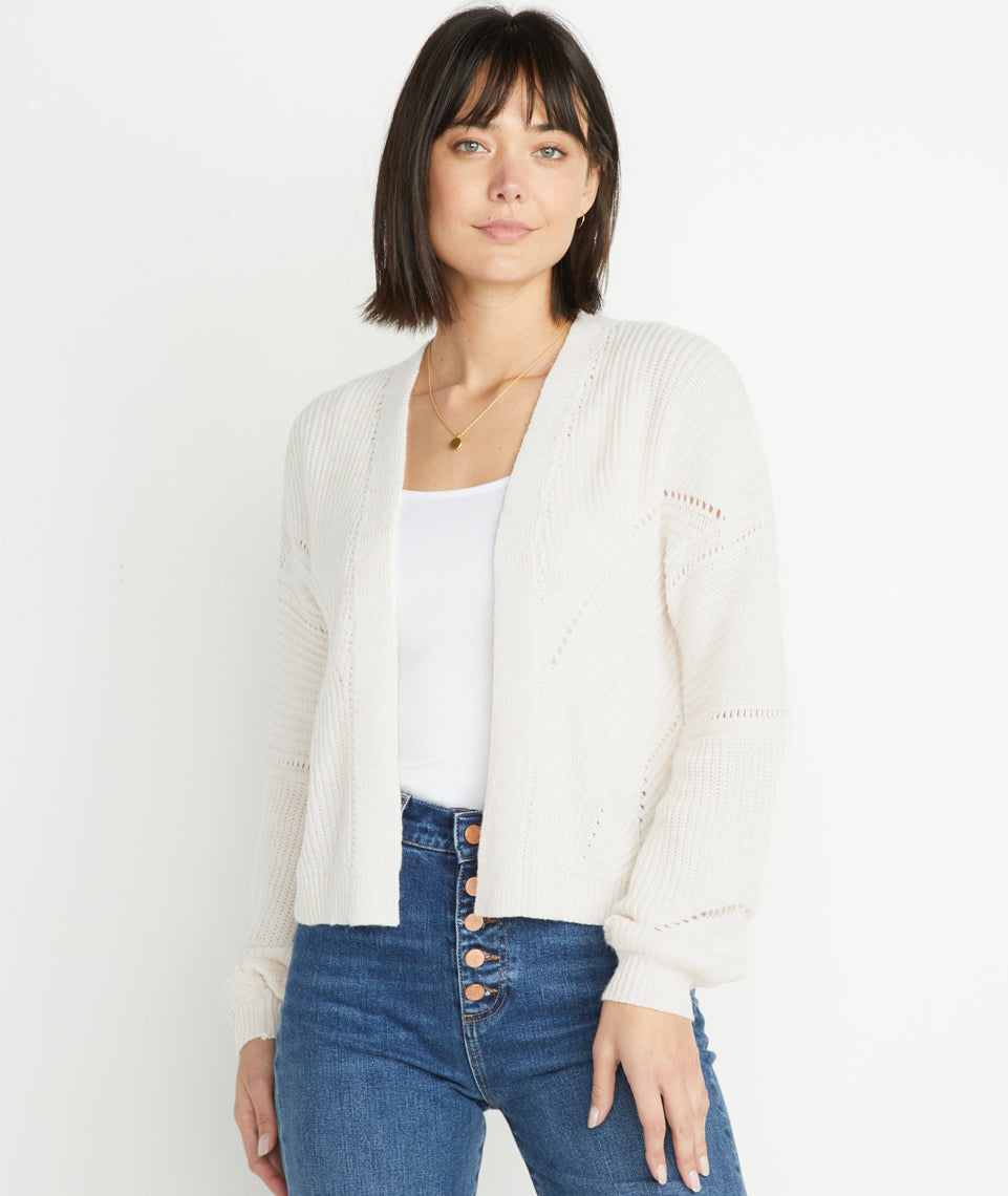 Olivia Cardigan Antique White