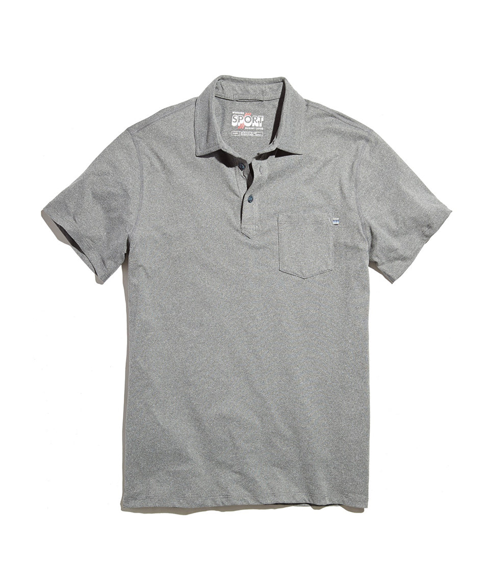 Palmer Sport Polo Heather Grey