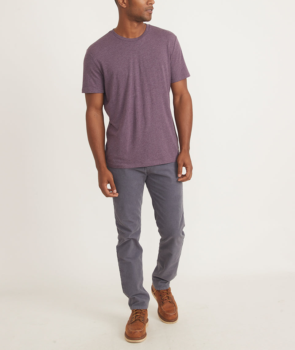 Signature Crew Tee Heather Purple