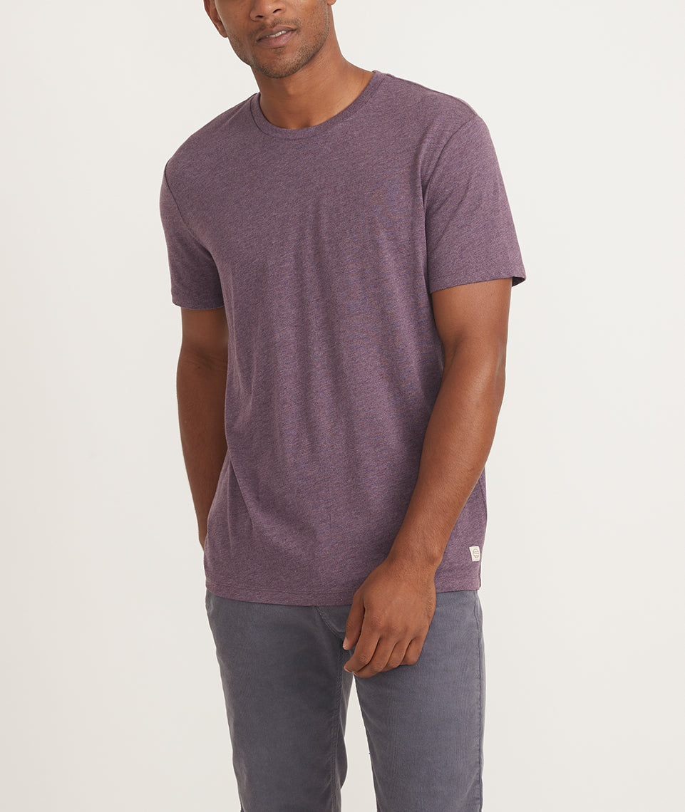 Signature Crew Tee Heather Purple