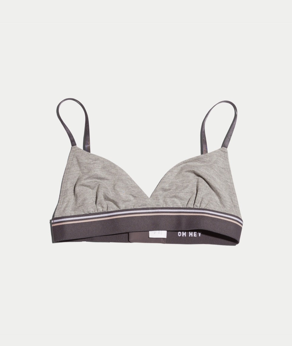 Rose Bralette Heather Grey