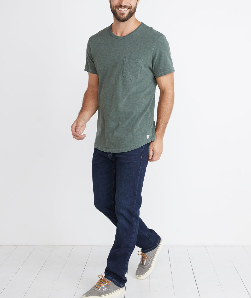 Saddle Pocket Tee Moss