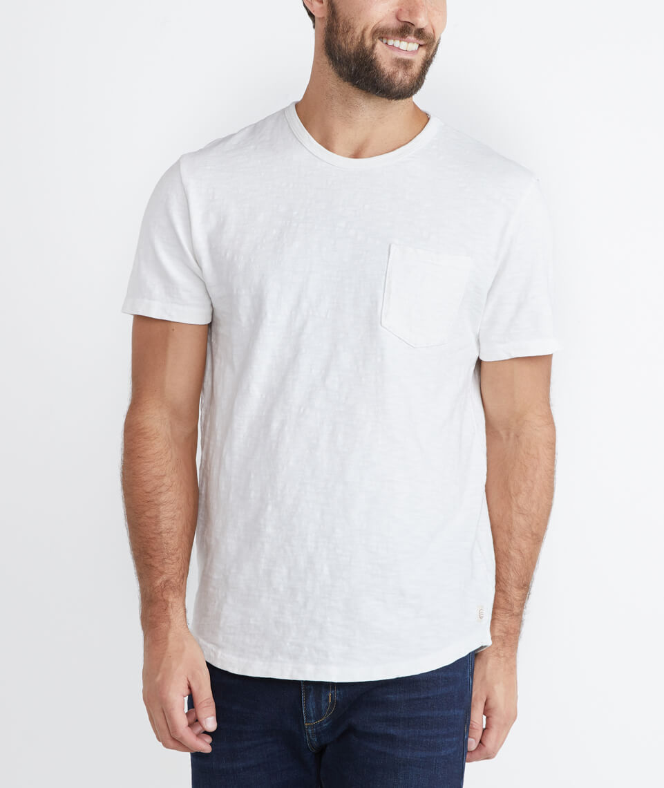 Saddle Pocket Tee Natural