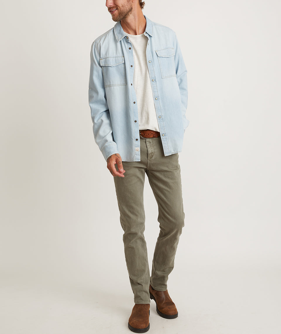 Short-Sleeved Denim Overshirt - Ready to Wear