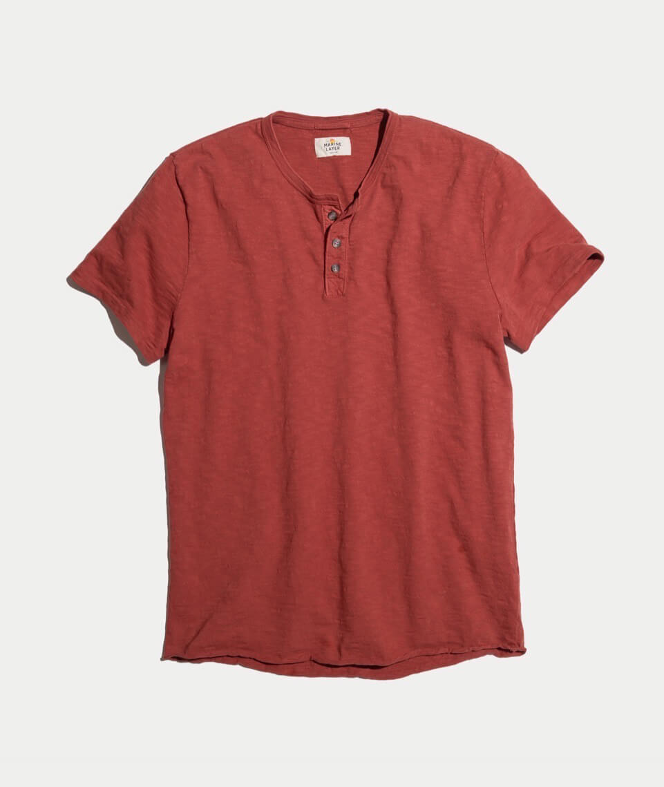 Shortsleeve Henley Rosewood