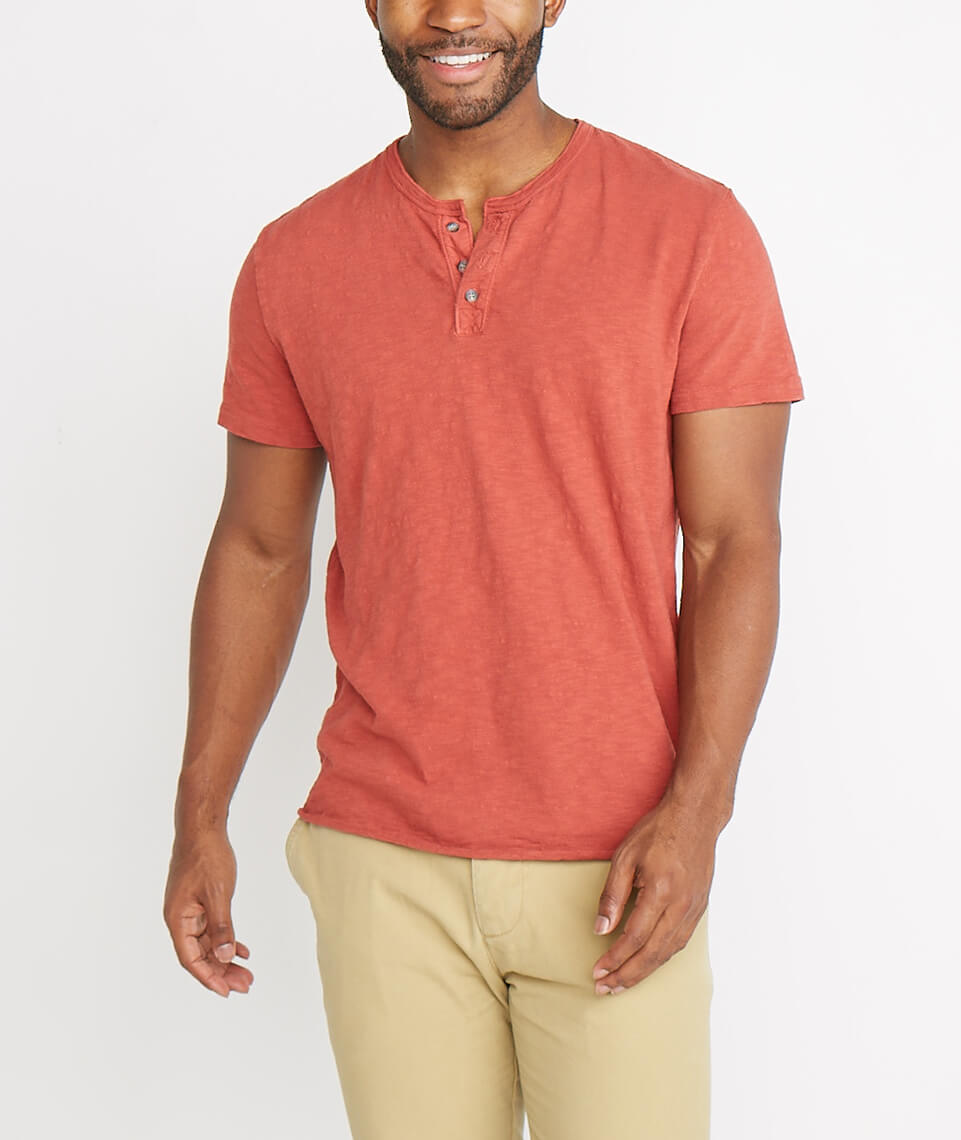 Shortsleeve Henley Rosewood