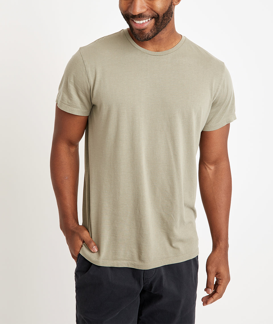 Signature Crew Tee in Vetiver – Marine Layer