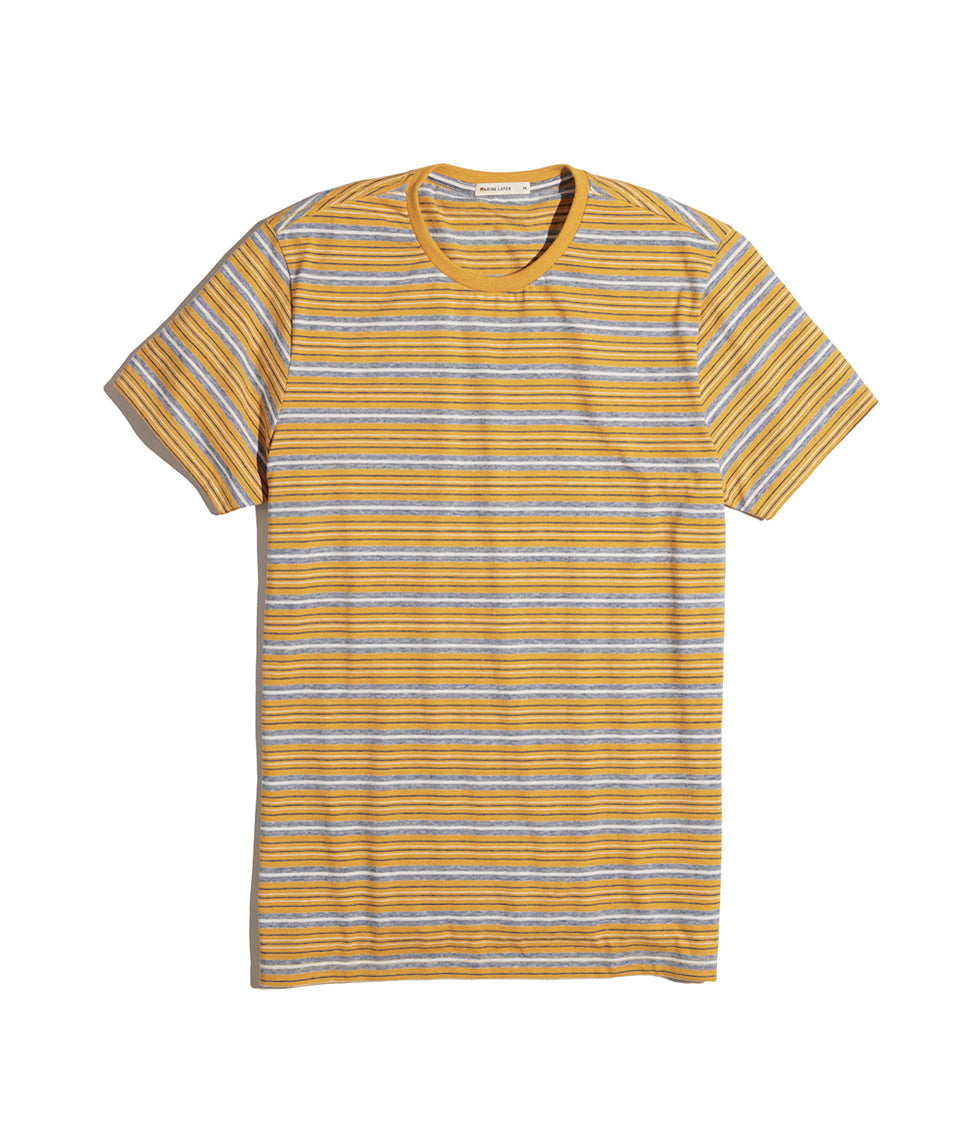 Signature Crewneck Yellow Stripe