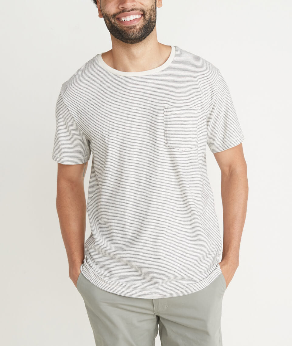 Signature Pocket Tee Natural/Black