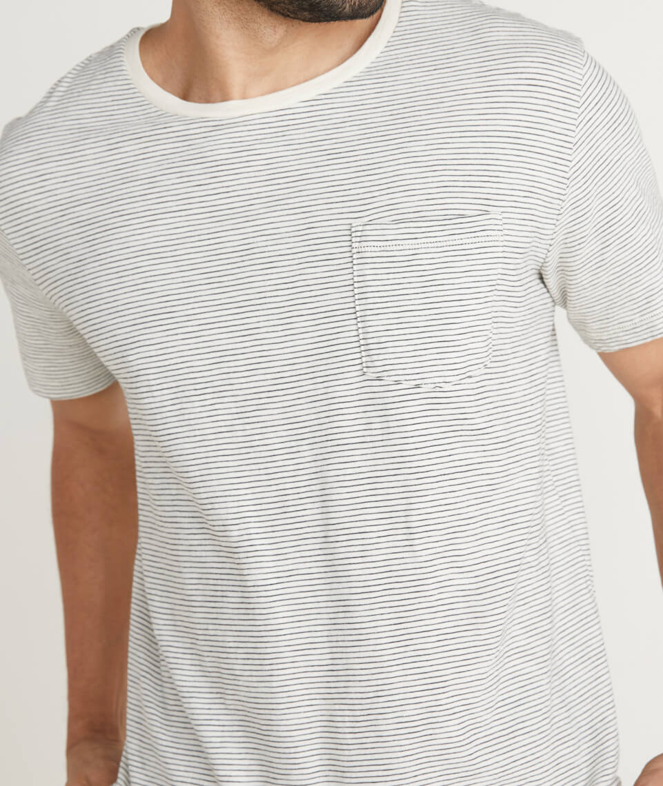 Signature Pocket Tee Natural/Black