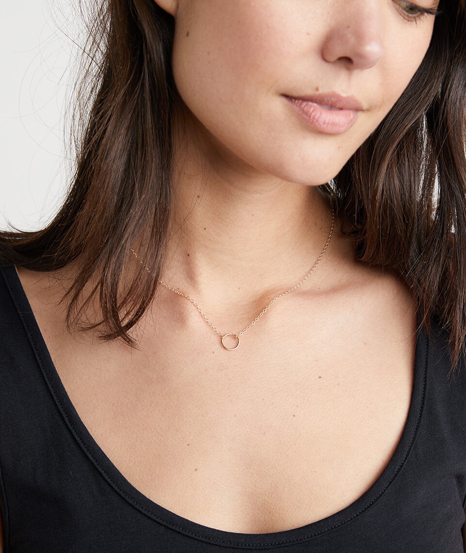 Kris Nations Simple Circle Necklace