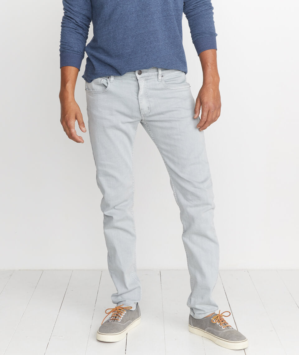 5 Pocket Slim Fit Pant Light Grey