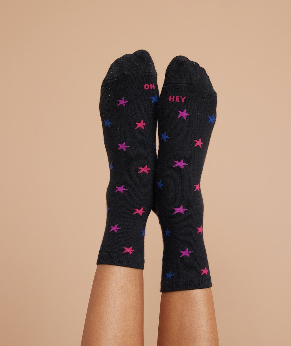 Hi-Ankle Sock in Multi Star Print