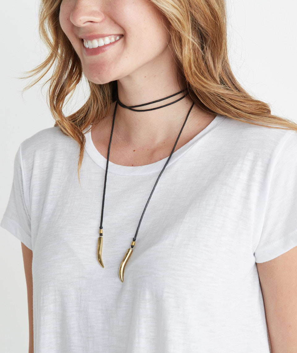 Soko Talon Cord Lariat Necklace