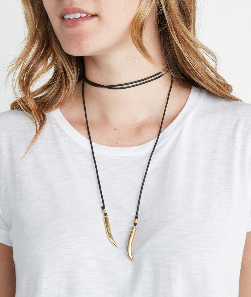 Soko Talon Cord Lariat Necklace