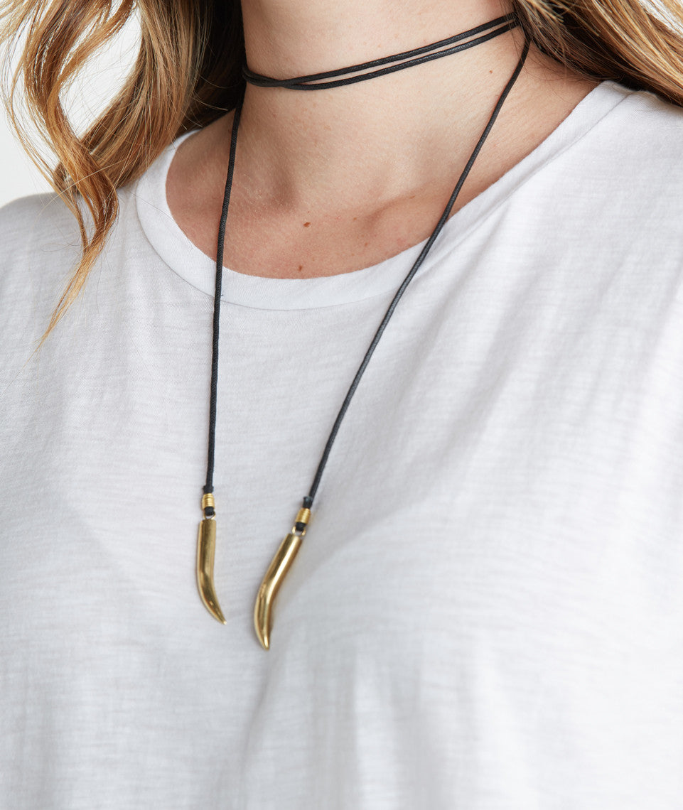 Soko Talon Cord Lariat Necklace