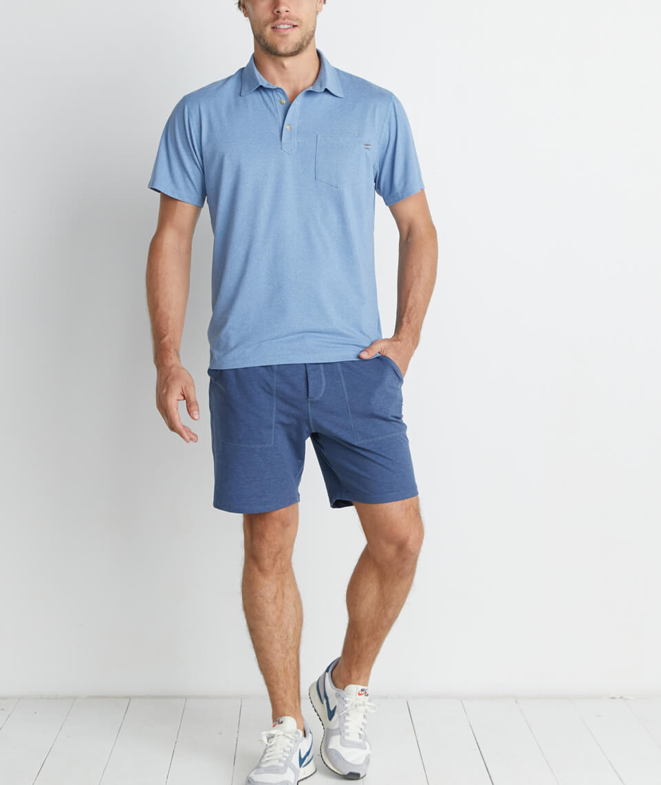 Palmer Sport Polo Blue Heather