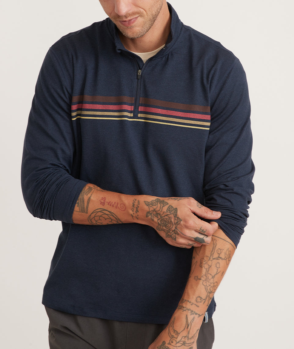 Marine Layer Sport Graphic Tee in Midnight Navy