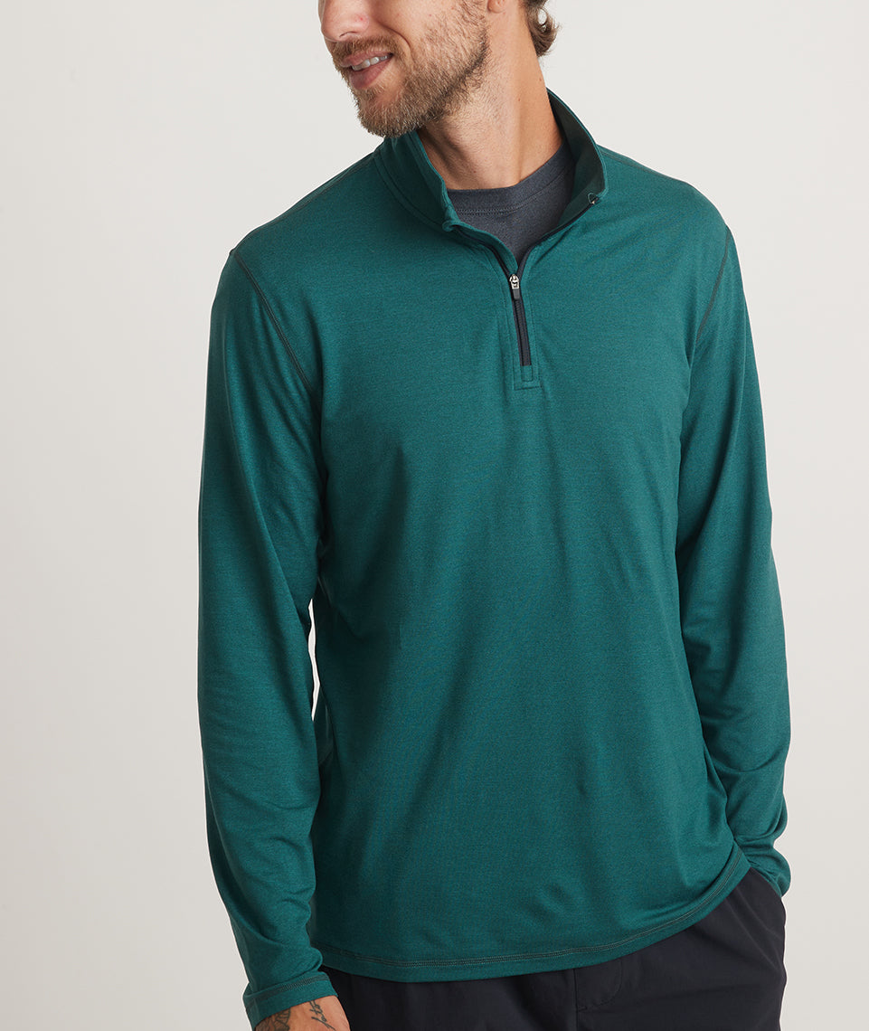 Men's Sport Quarter Zip in Charcoal – Marine Layer