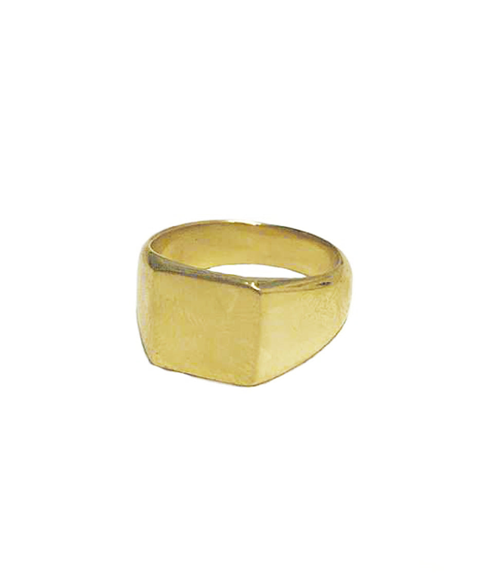 Soko Square Signet Pinky Ring