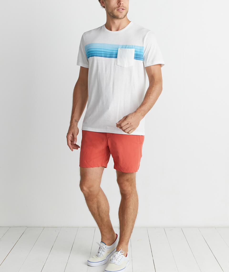 Wave Stripe Pocket Tee