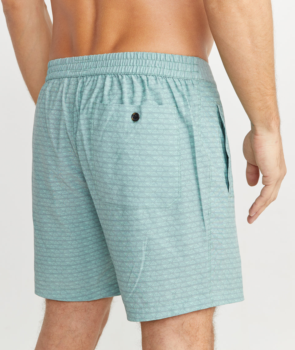 Summer Short Green Print