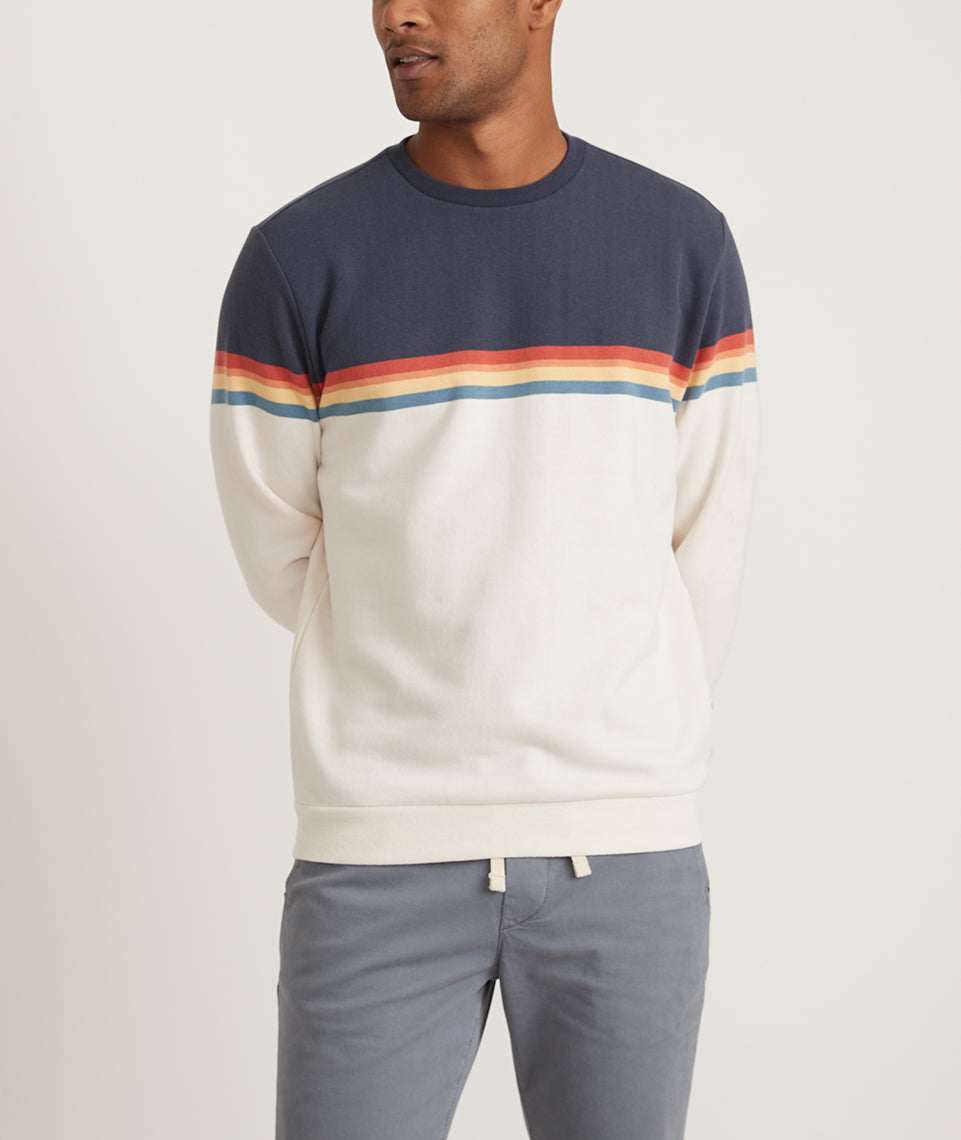 Sunset Stripe Sweatshirt Colorblock