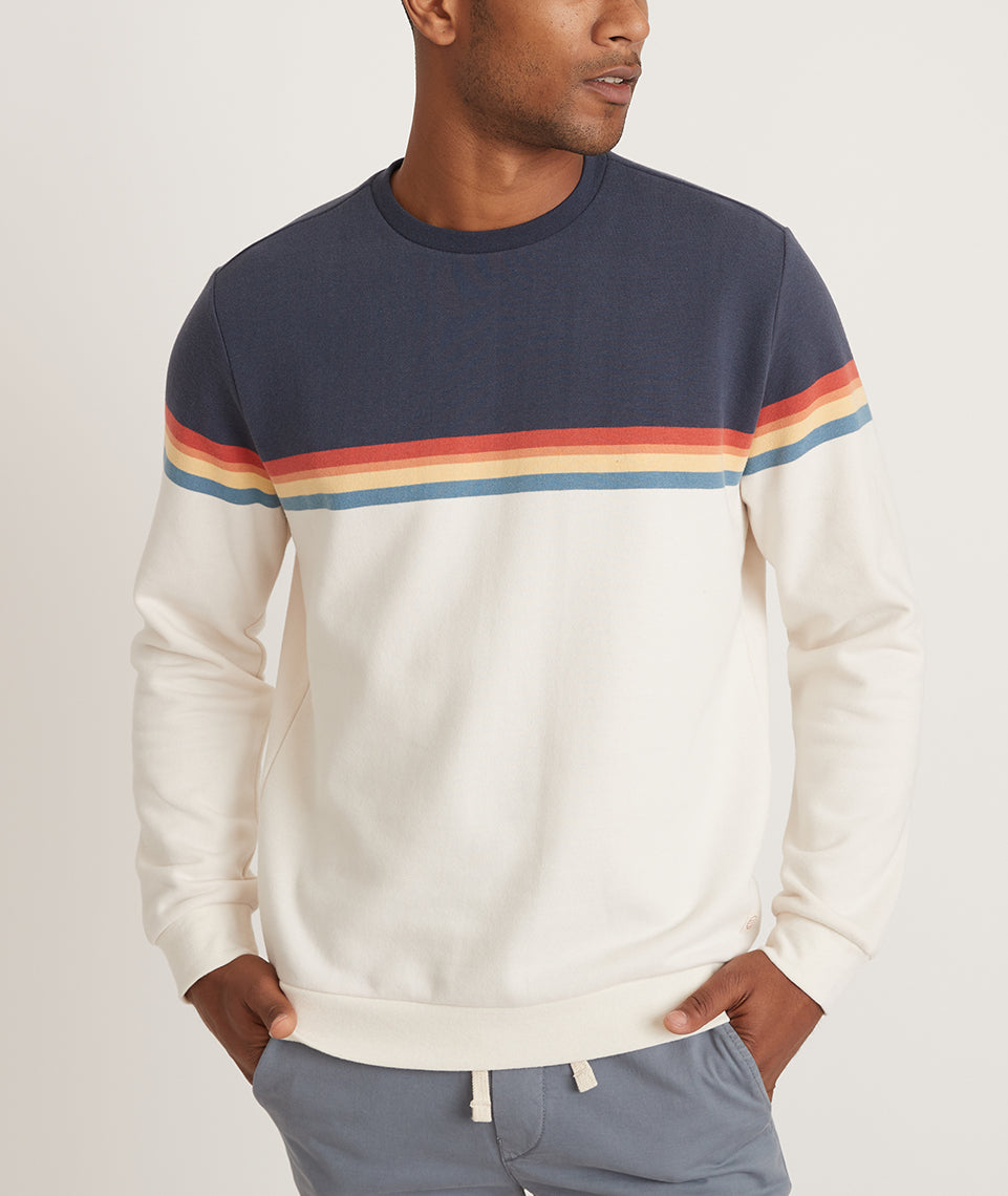 Sunset Stripe Sweatshirt Colorblock