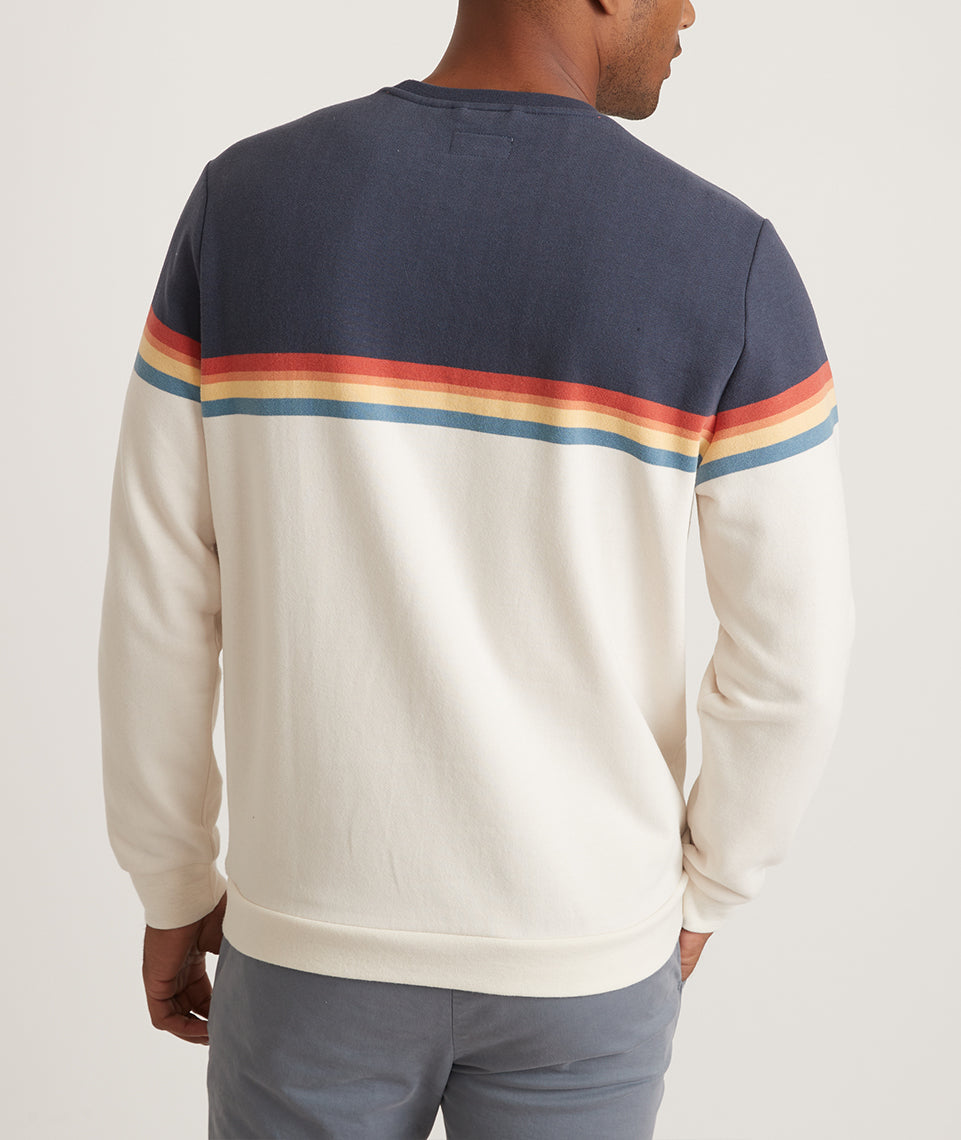 Sunset Stripe Sweatshirt Colorblock