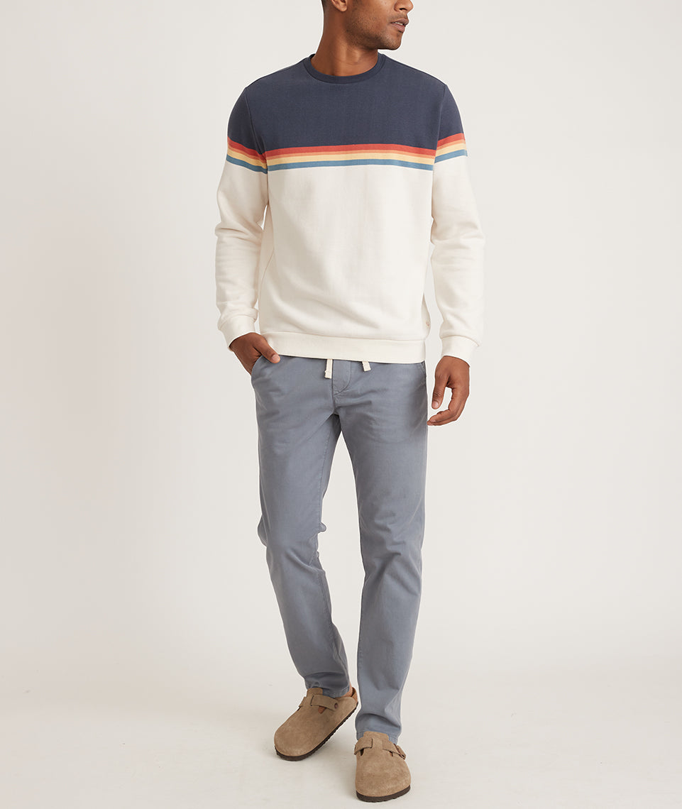 Sunset Stripe Sweatshirt Colorblock