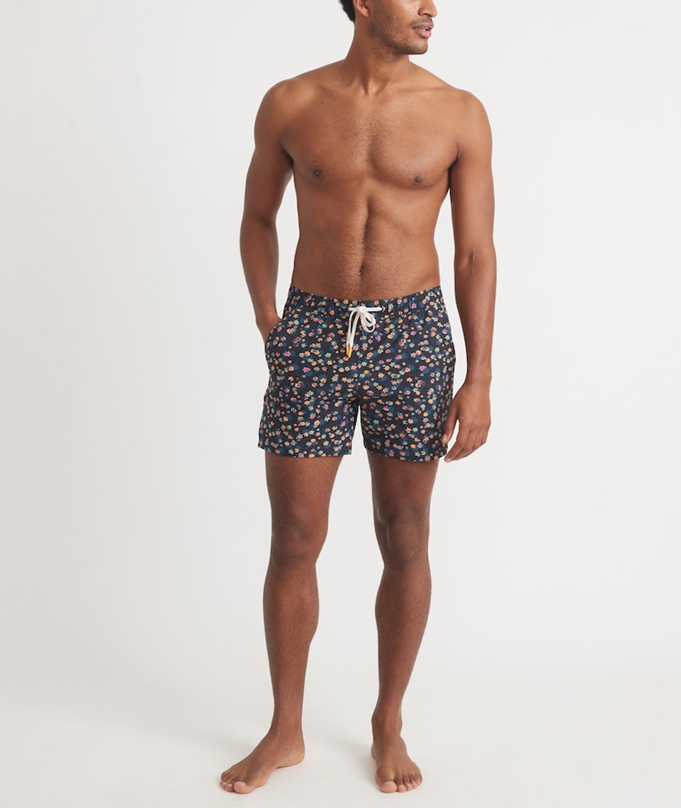 Rincon Swim Trunk India Ink Mini Floral