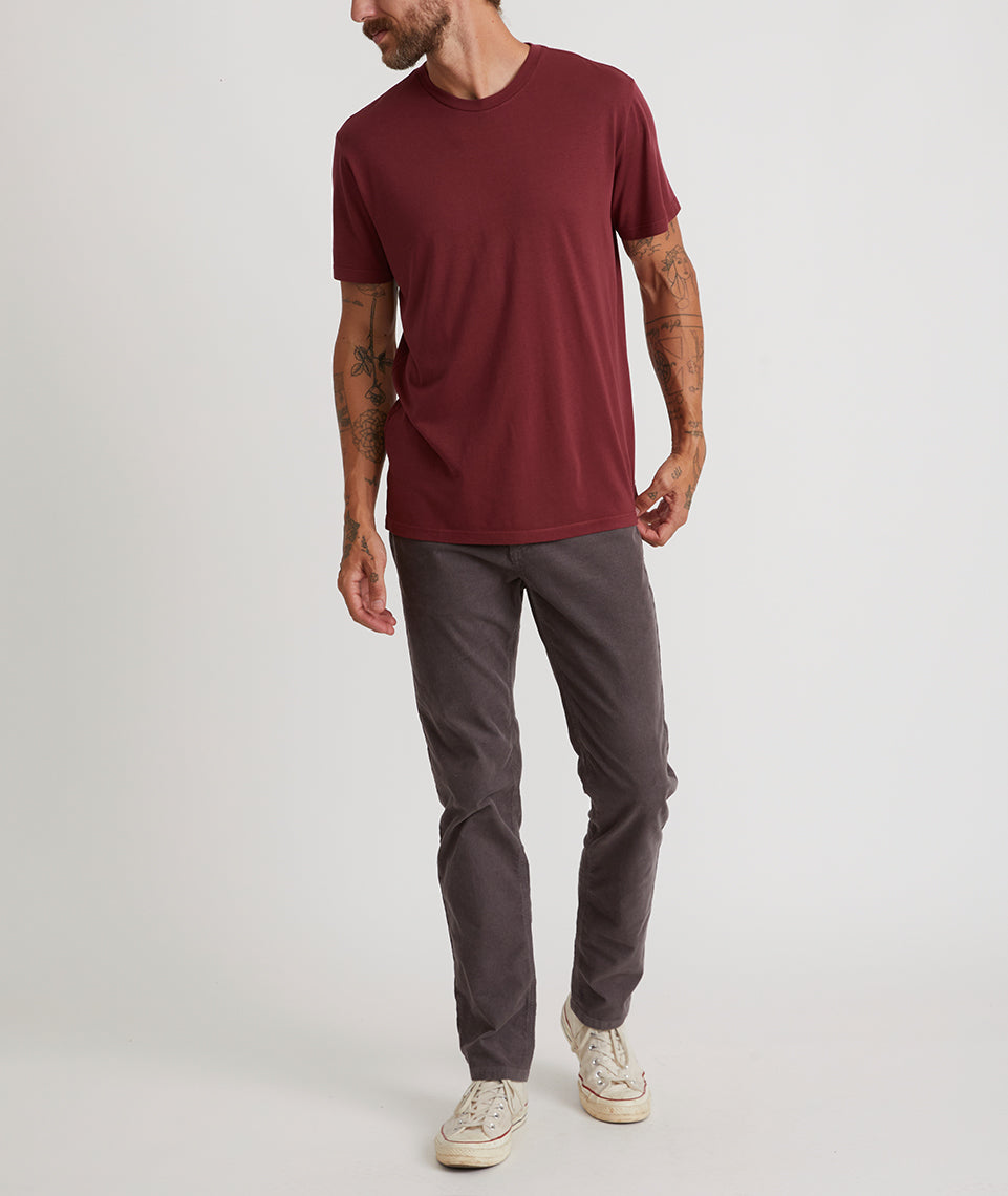 Signature Crew Tee Tawny Port