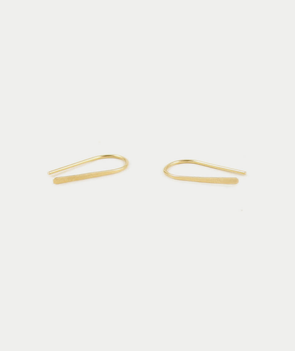 Kris Nations Tiny Arc Hoop Earrings