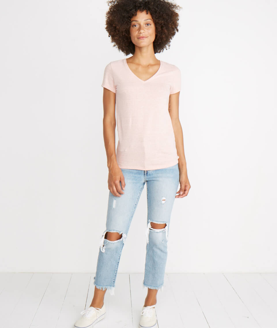 V-Neck Vintage Peach