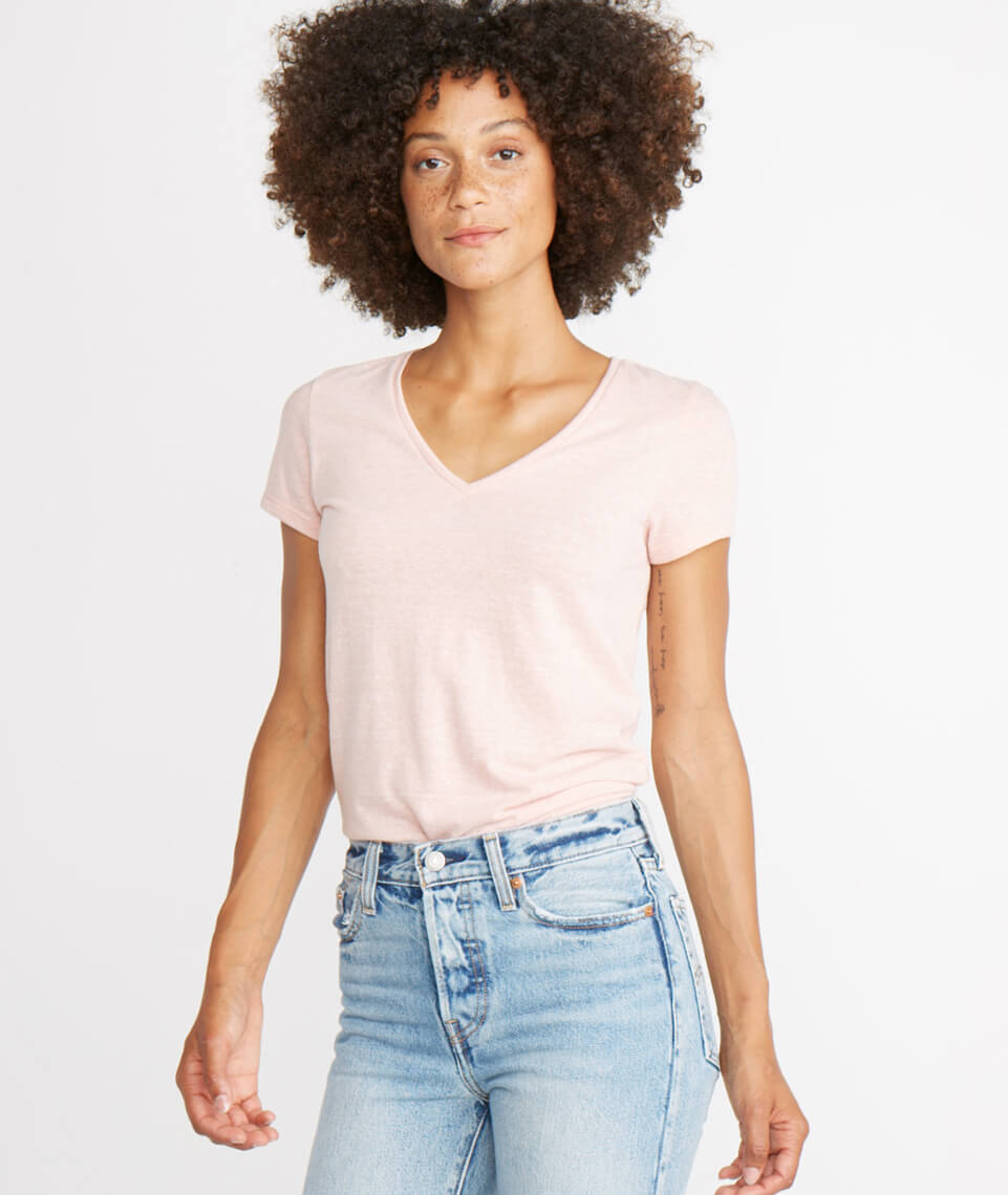 V-Neck Vintage Peach